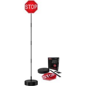 Garage Parking Aid with LED Stop Sign [Upgraded Base] – Large 7"